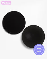 Black Edition Bare it All - Reusable Round Silicone Nipple Covers - Nipskin Stickwear™